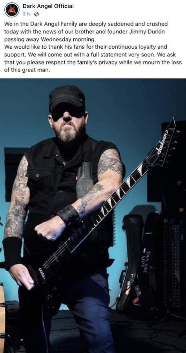 Angel Guitarist Jim Durkin Obituary, Funeral Arrangements