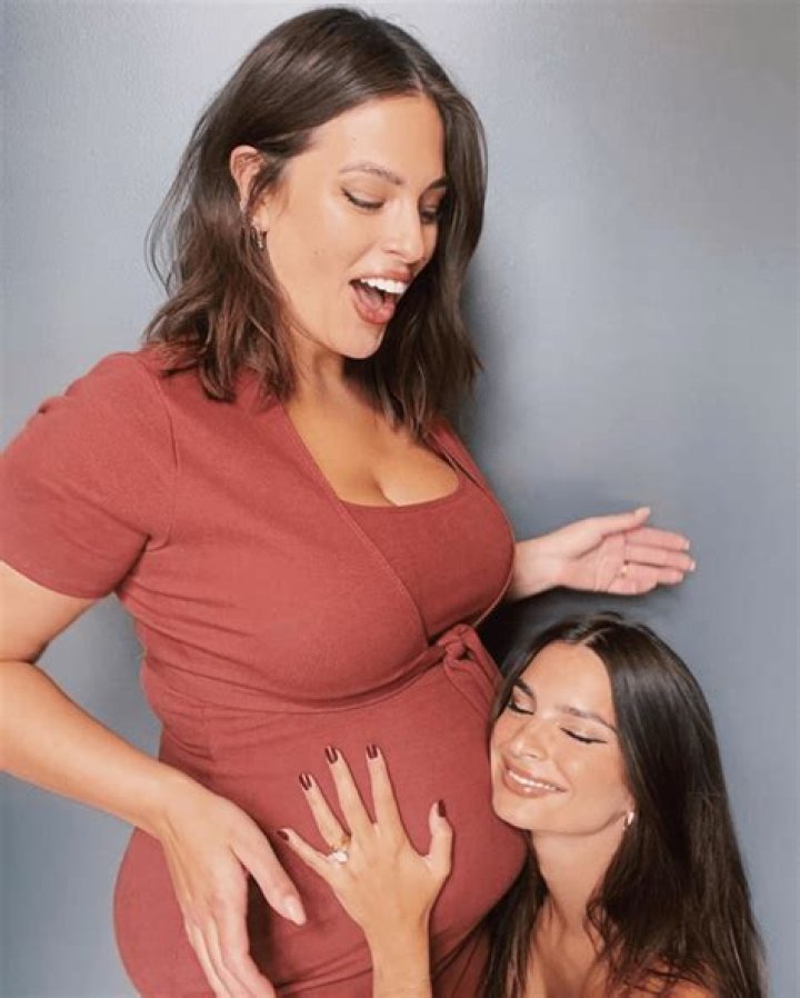 Ashley Graham Continues To Love Her Changing Pregnancy Body As She Poses With Emily Ratajkowski In Inamorata Woman