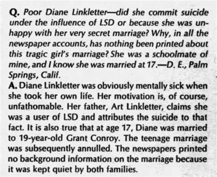 Diane Linkletter Biography - Facts, Childhood, Family Life & Achievements