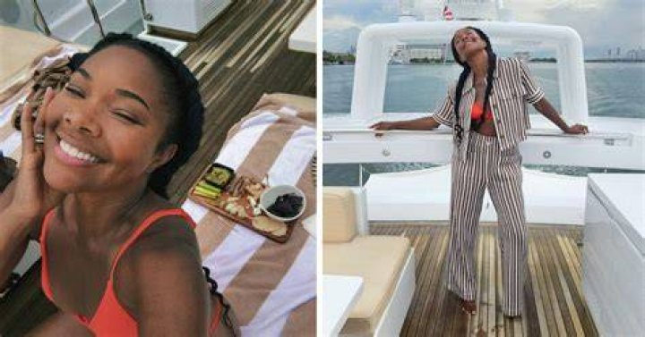 Gabrielle Union Flaunts Her Toned Body, While Wearing Only This Swimsuit