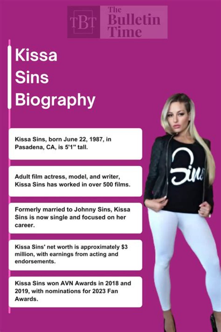 Kissa Sins Biography, age, height, husband, OnlyFans, leaks, videos, pictures, Twitter