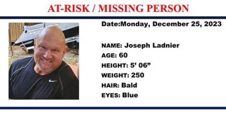 Missing Joseph Ladnier of Hurley, Mississippi Found Dead