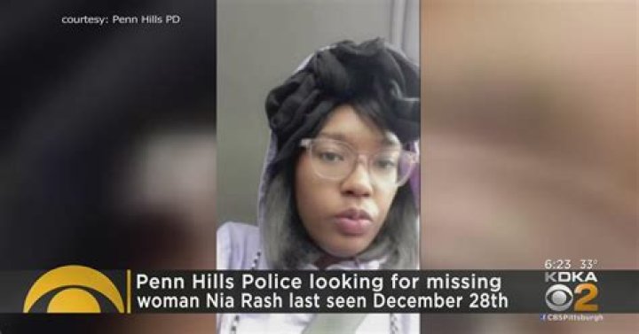 Missing Nia Rash, Penn Hills woman found dead in Crescent Township