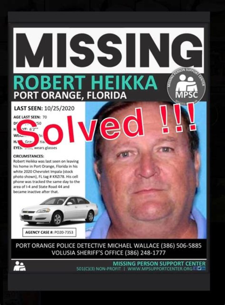 Missing Robert Heikka Found Dead, Florida Teacher Missing since 2022