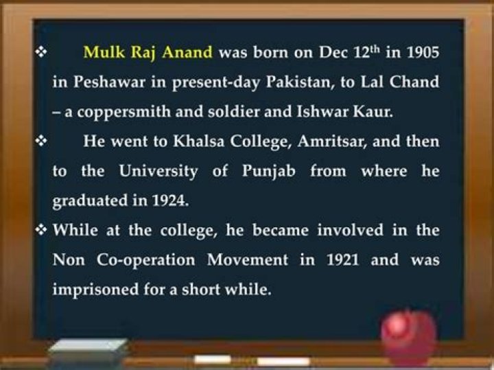 Mulk Raj Anand Biography - Childhood, Life Achievements & Timeline