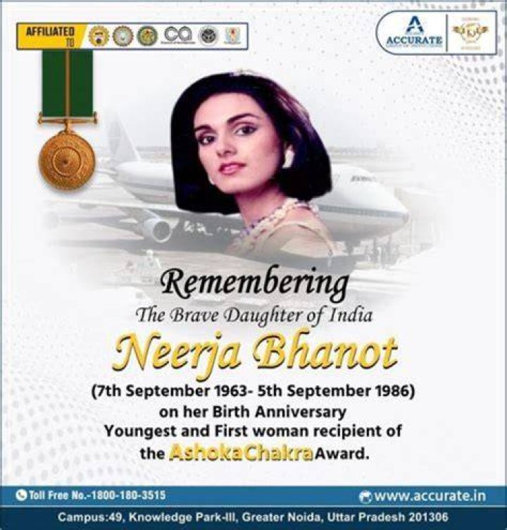 Neerja Bhanot Biography - Childhood, Life Achievements & Timeline