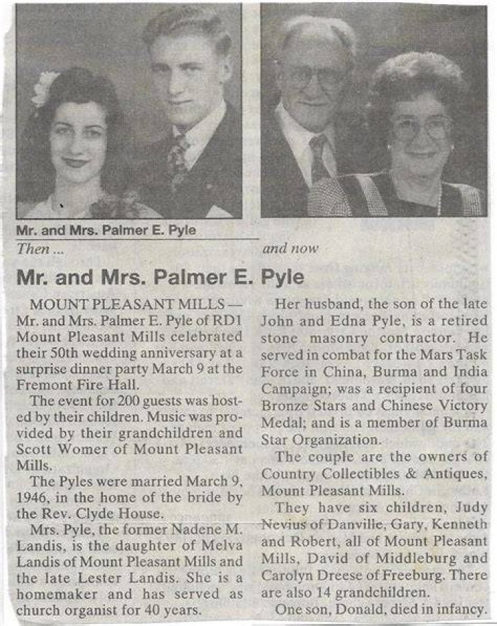 Palmer Pyle, Marie Judith Kumerow