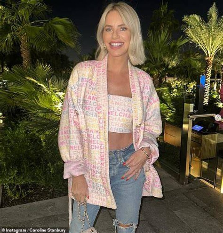 Real Housewives Of Dubai Star Caroline Stanbury in Two-Piece is "Beachin"