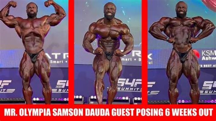 Samson Dauda height, weight and arm measured